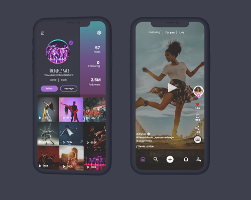 Dance App UI Design.